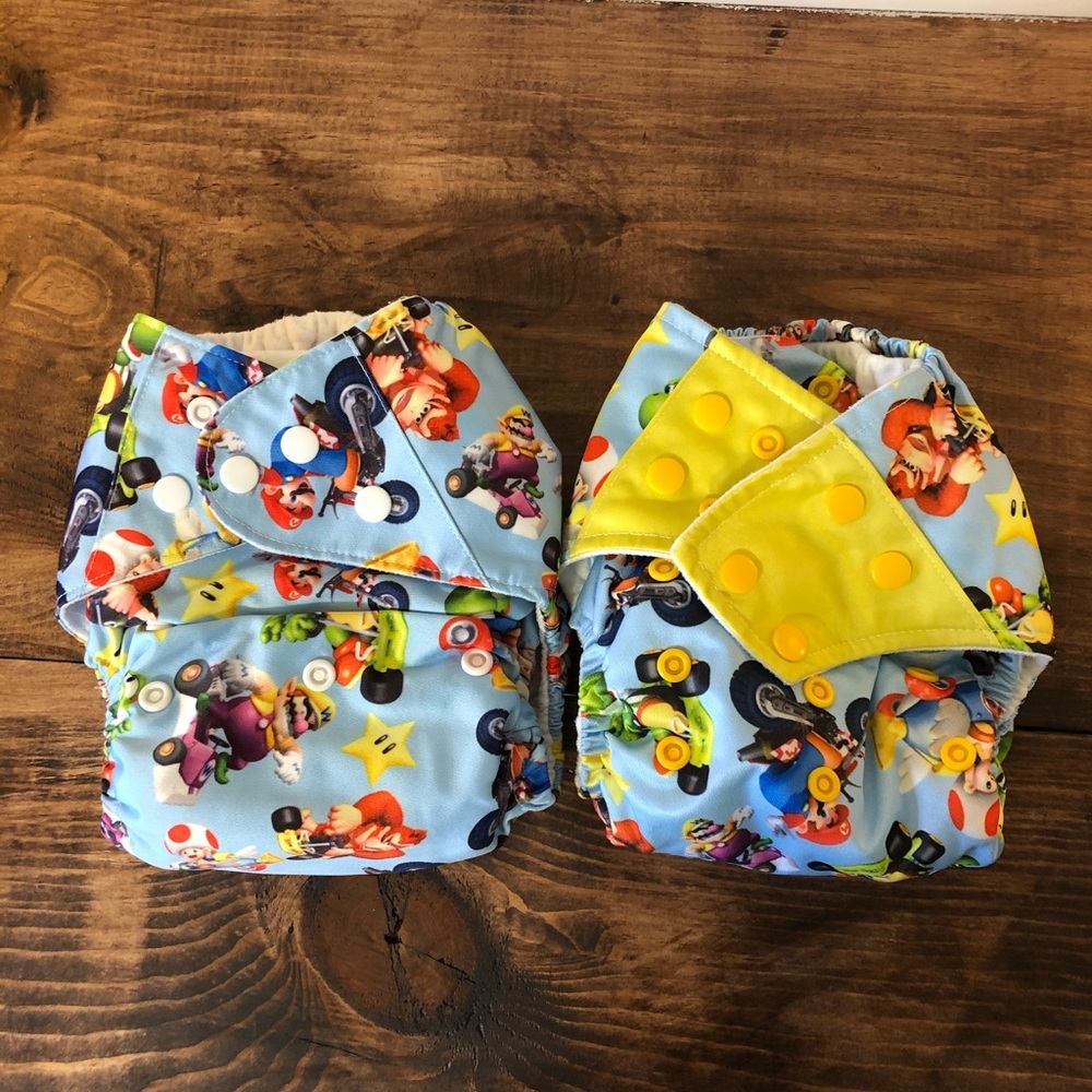 Mario Kart Cloth Diaper Bundle